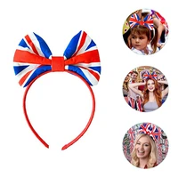 flag british bow headband hairband hair jack union party headdress headbands hoop uk jubilee england patriotic queens