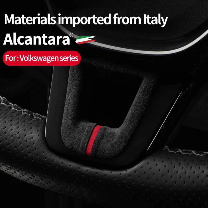

Car steering wheel sticker Alcantara suede suitable for Volkswagen Magotan Passat Golf Bora Polp Lavida T-roc interior sticker