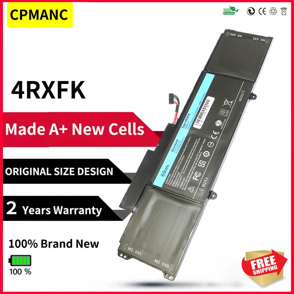 Сменный аккумулятор для ноутбука dell Inspiron 14 7000 5567 7560 7472 7460-d1525s 7368 7378 5565 wdxor wdx0r