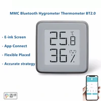 2022 new mmc e ink screen smart bluetooth thermometer hygrometer bt2 0 temperature humidity sensor work with smart app