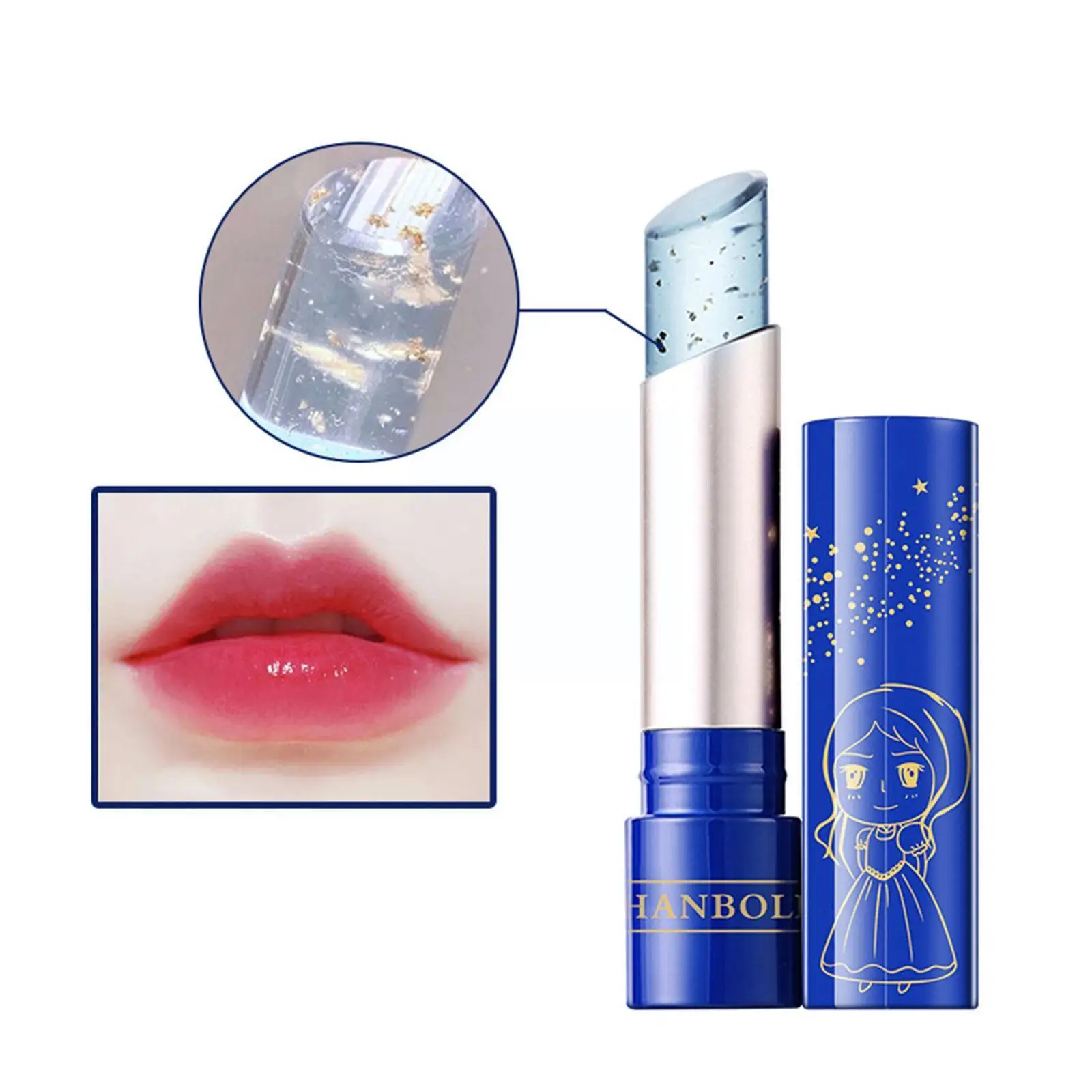 

1PC Moisture Lip Balm Long-Lasting Natural Lipstick Lasting Lipstick Moisturizing Color Changing Aging Long Mood Anti X7V1
