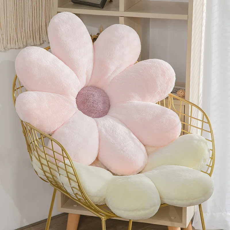 

30-65cm Soft Beautiful Fresh Rabbit Hair Flower Plush Pillow Toy Soft Cartoon Plant Stuffed Doll Chair Cushion Sofa Kids Gifts