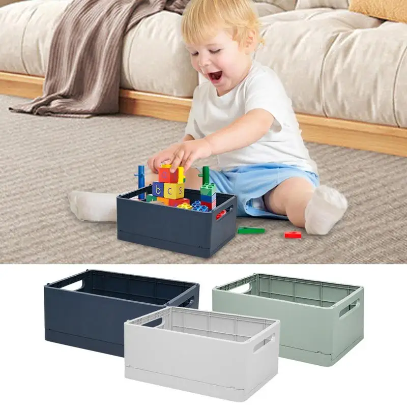 

Складной ящик для хранения, Настольный складной ящик, большая емкость, складные корзины для хранения, для организации одежды, игрушек, одеяла