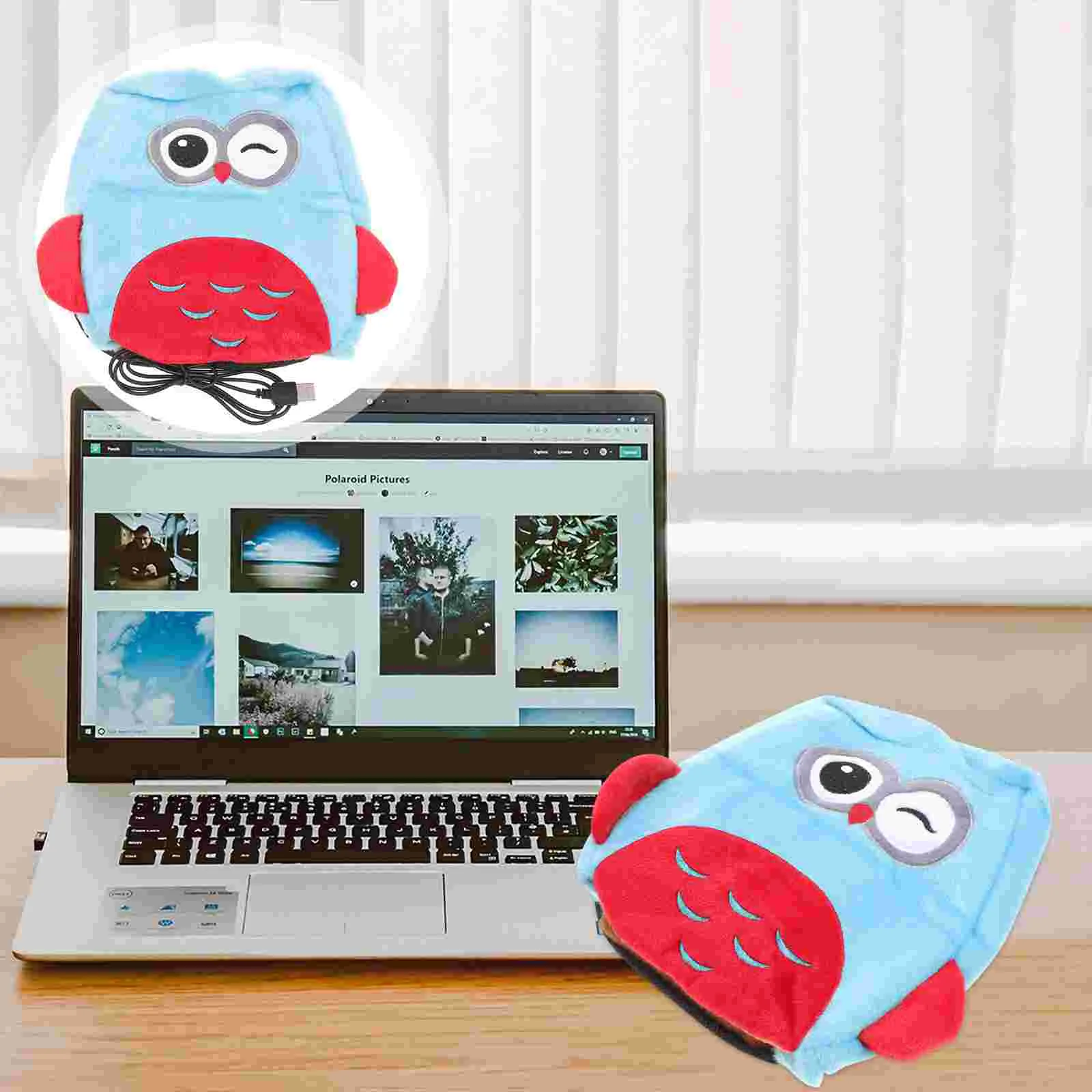 

Pad Warmer Mouse Hand Heated Winter Usb Electric Plush Mat Warm Computer Cushion Heating Owl Shaped Warming Cover Timing Switch