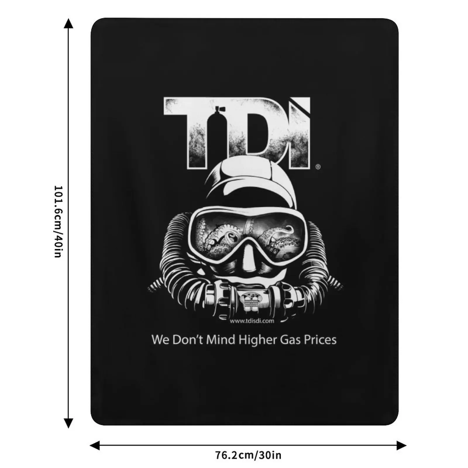 Одеяло-плед Technical Diving International (TDI) для дайвинга с ребриферометром, с изображением высоких цен на газ, складное, мягкое, теплое, для использования на улице (art.: 3920dc2f3ca48) - 3920dc2f3ca48