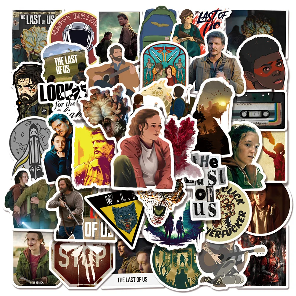 

10/30/50pcs The Last Of Us Game Stickers Cool series Sticker for Laptop Skateboard Car Suitcase Luggage Graffiti Decal Toys