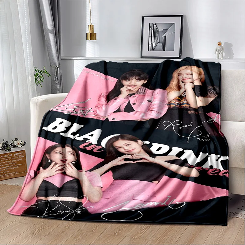 

Одеяло Kpop Girl B-Black Pink Star Group, мягкое покрывало для дома, спальни, кровати, дивана, пикника, путешествий, офиса, отдыха, покрывало