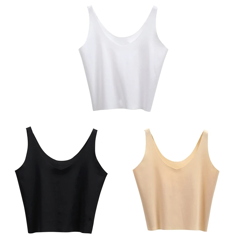 

Женский топ 652F, сексуальный укороченный топ, женское Бесшовное нижнее белье, Бралетт для майки Camiso