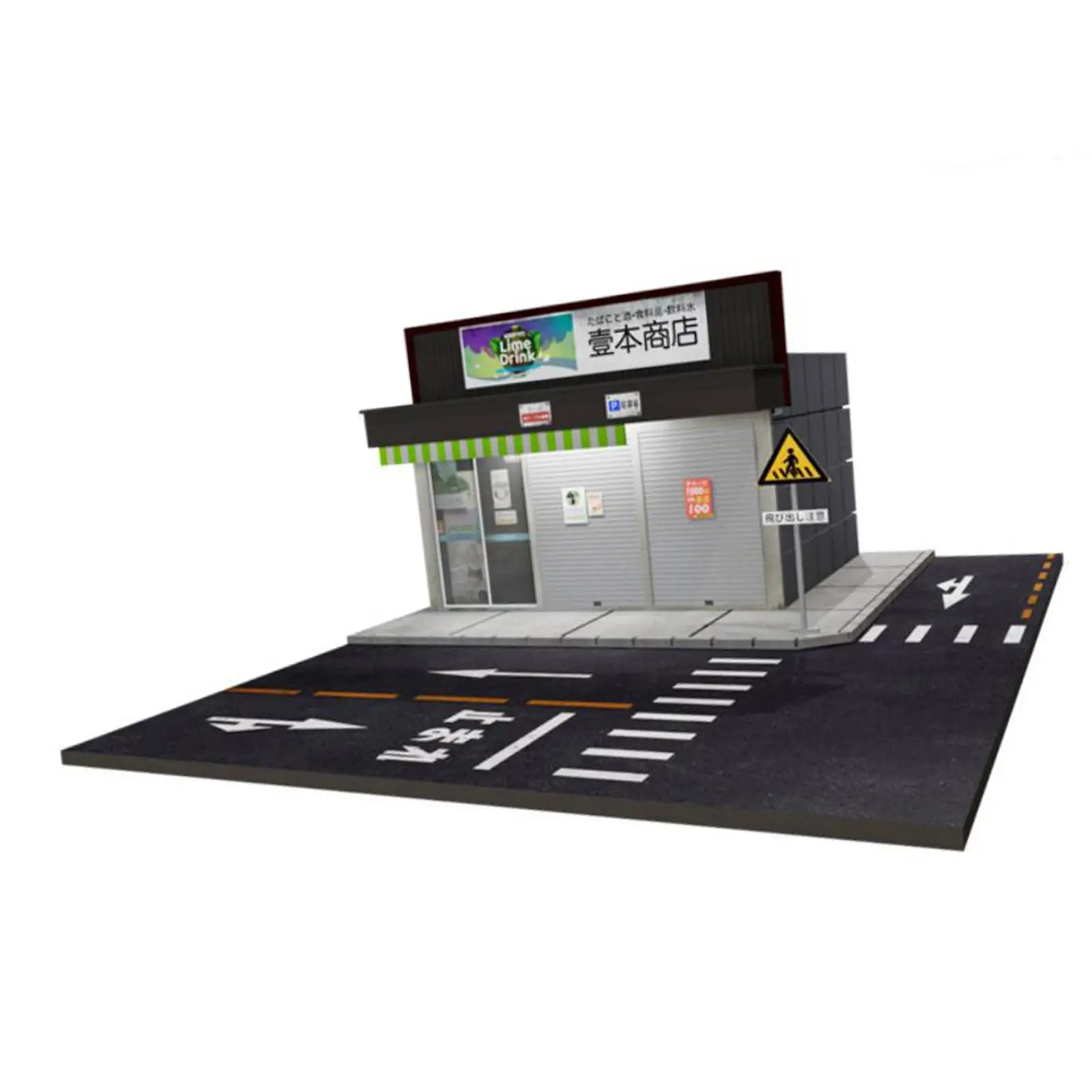 

1:64 Backdrop Simulation Street Scene for Diecast Cars Character Accessory