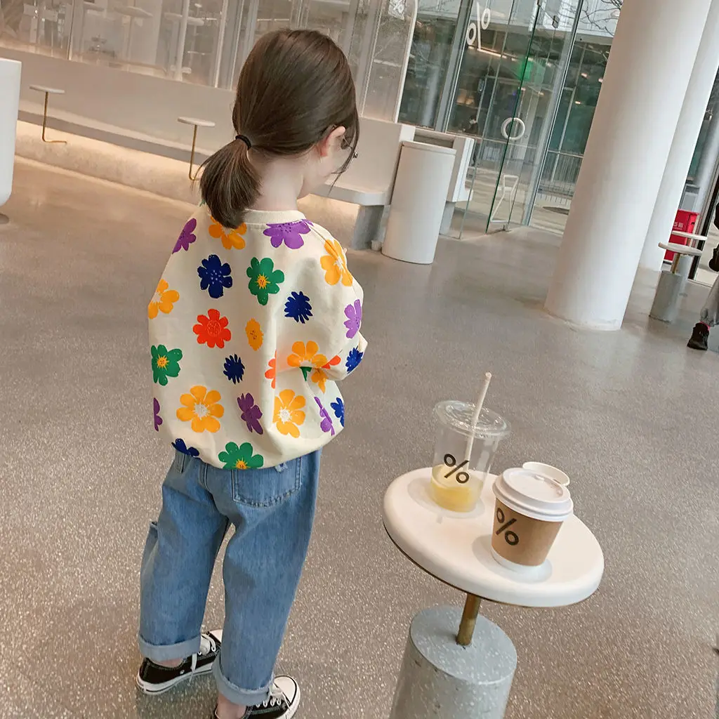 

Стильная Детская мода осень 175 новая иностранная элегантная детская одежда свитера для девочек детские весенние свитера для девочек топы