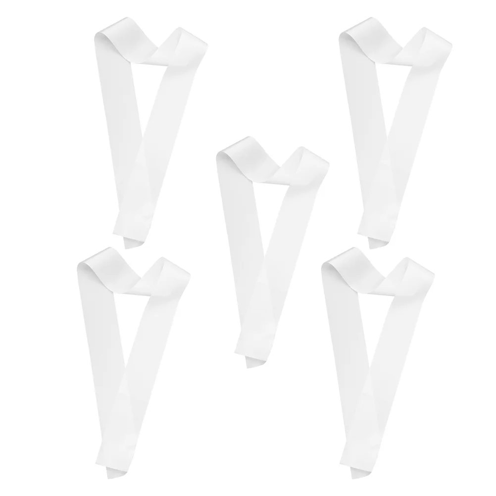 5 шт. пояс для этикета вечеринки пустой обычные атласные пояса королевы