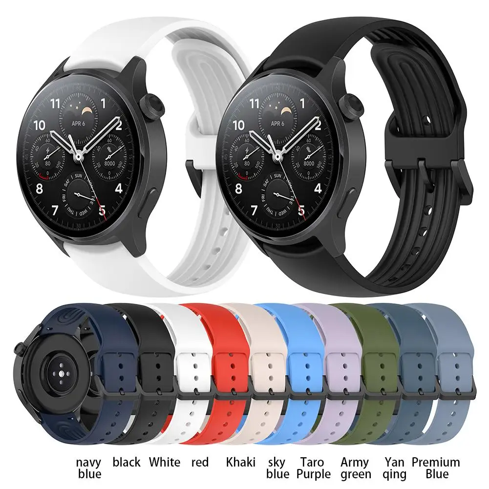 

Silicone Watch Strap Lightweight Adjustable Bracelet Replacement Watchband Compatible For Xiaomi Watchs1 Pro