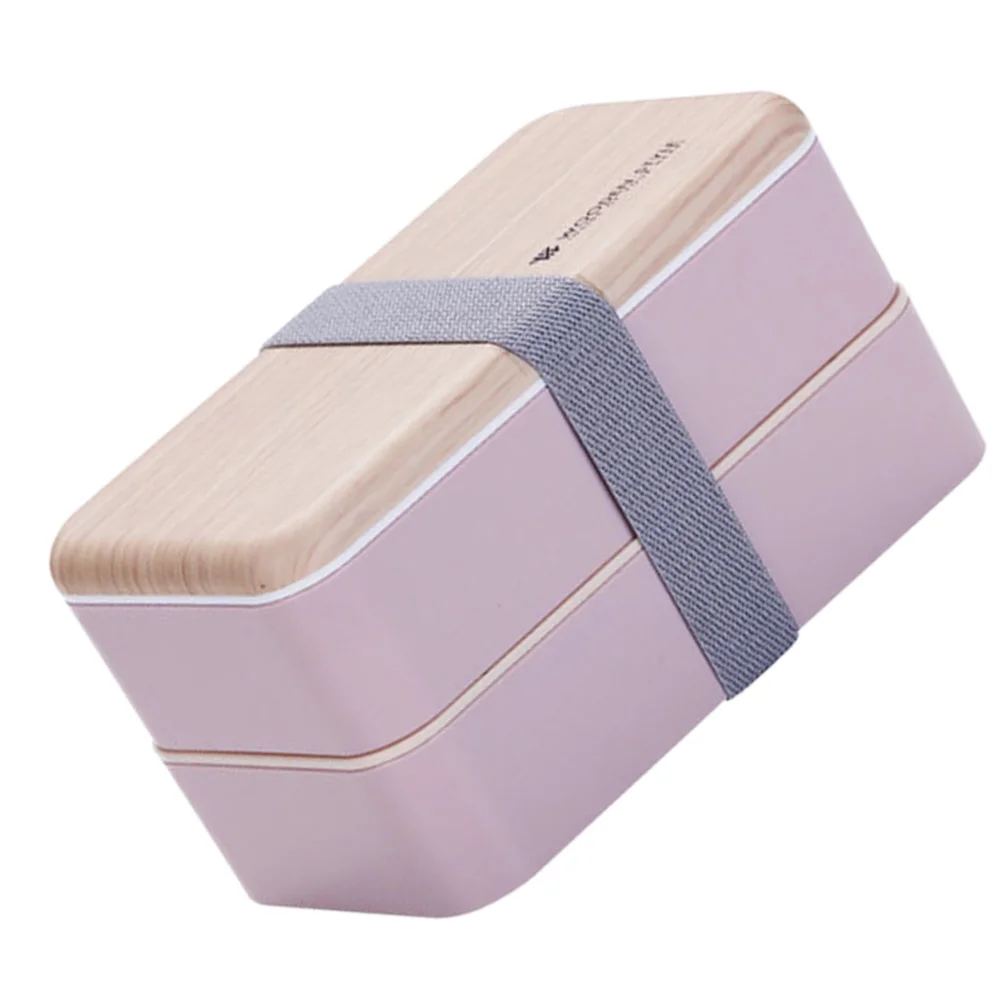 

Double Layer Lunch Box Thermal Adults Snack Containers Bento Students Meal Food