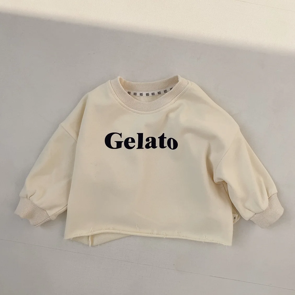 Spring New Children 2022 Sweatshirt Cute Letter Print Kids Long Sleeve Sweatshirts Cotton Boys Girls Casual Tops Outfits