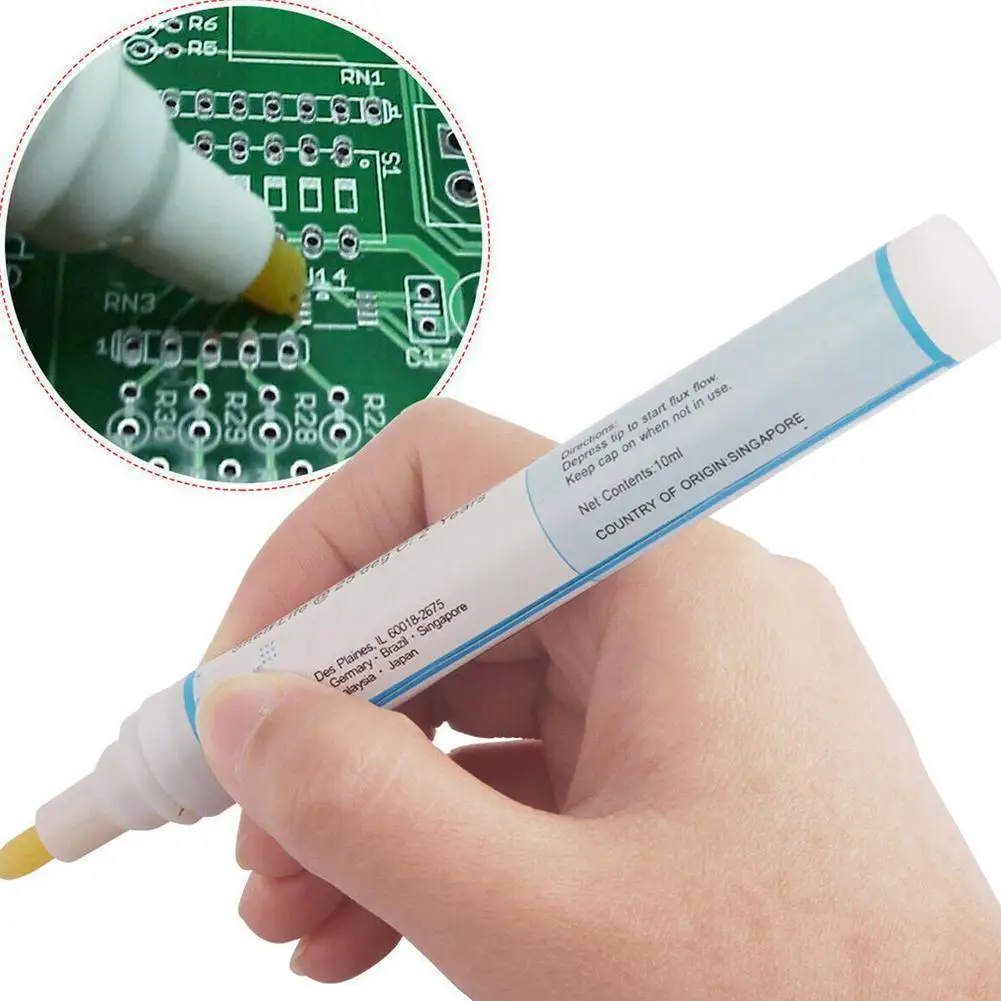 

1pcs 951 Soldering Flux Pen Low-solids No Clean 10ml Flux 360 Reflows And Free-cleaning 10ml Soldering Pen M9k8