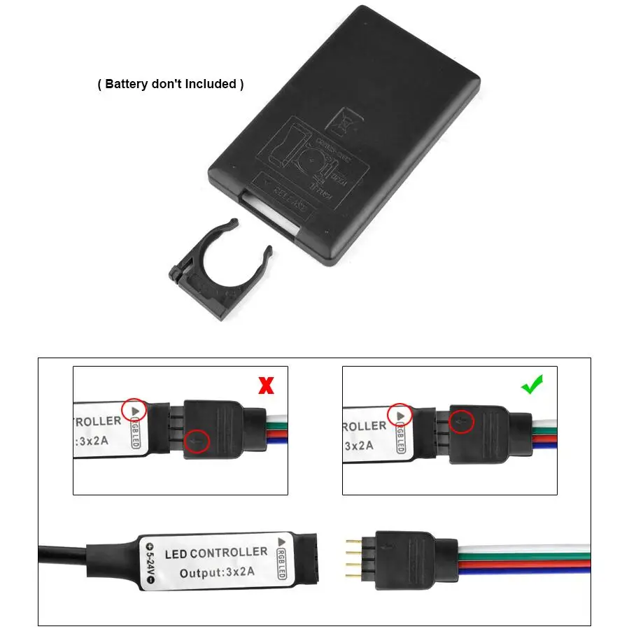 Контроллер RGB для светодиодных лент SMD 3528 5050 5 В 12 |