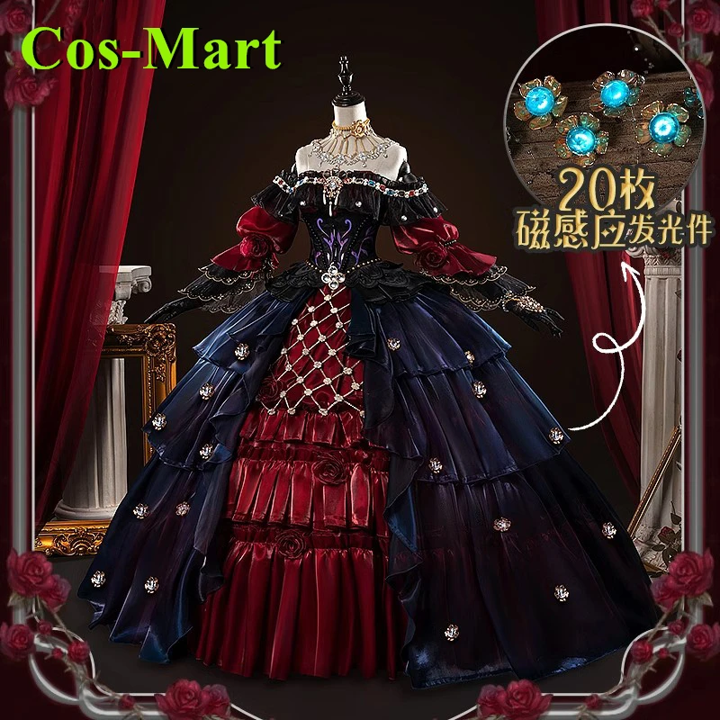 Cos-Mart Identity V Mary Bloody Queen Madame Red Superintendent Косплей Костюм Прекрасное Платье Ролевая Игра