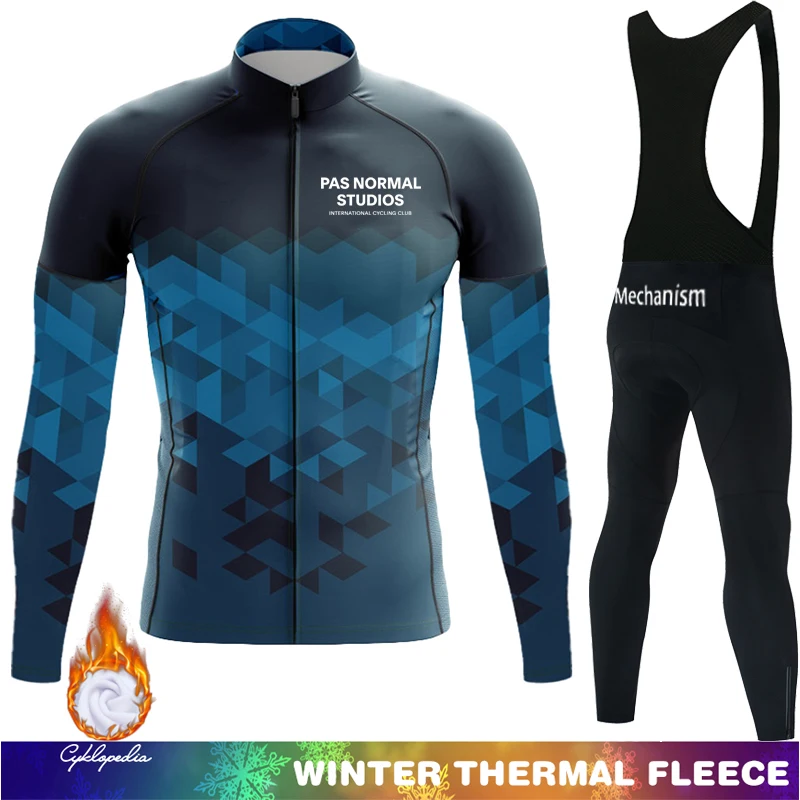 

Men's Cycling Suit Thermal Jersey Bicycles PNS Costume Bike 2023 Mtb Male Clothing Fleece Equipment Professional Shirt Pants Gel
