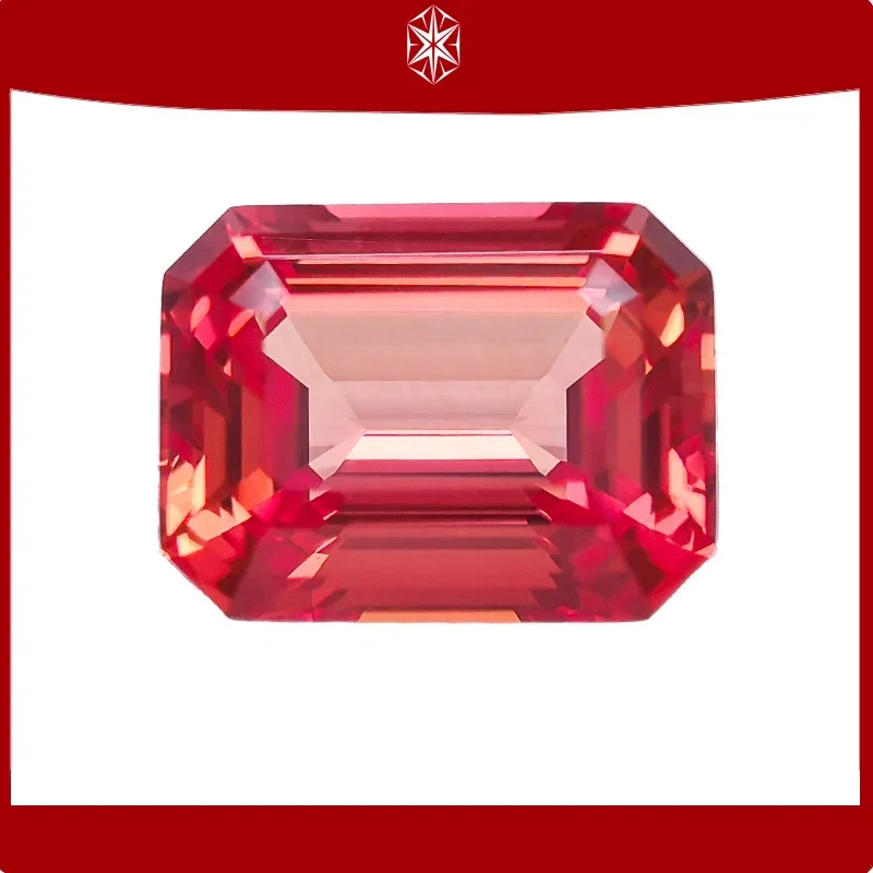 w laboratorium szafirowo szmaragdowy szlif zachód słońca czerwony kolor kamień szlachetny dla wisiorków DIY pierścionek kolczyki materiały do