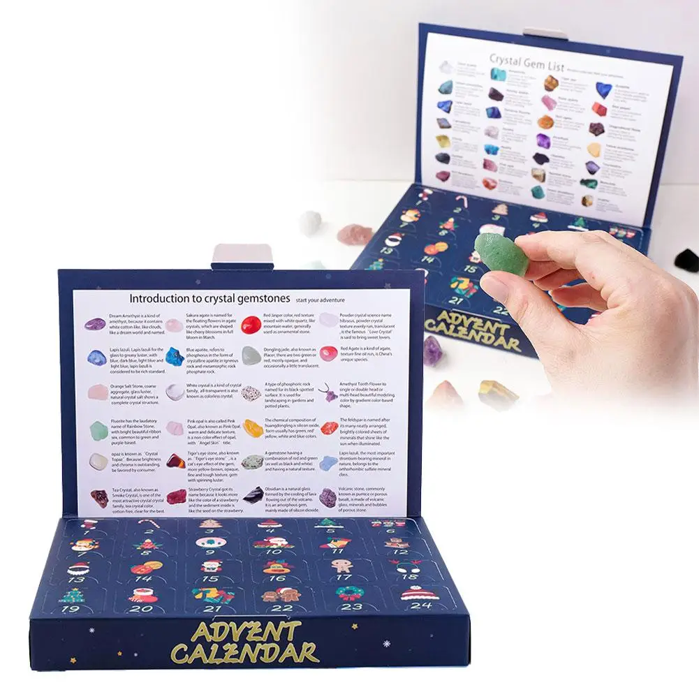 Рождественский календарь обратного отсчета день прибытия кристаллическая сетка