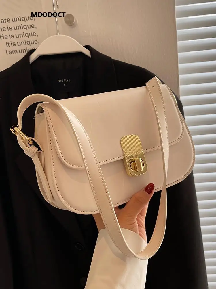 

Fashion Luxury Design 2023 New Shoulder Bag Summer Casual Solid Color Crossbody Simple Style High Quality Leather Women Handbags