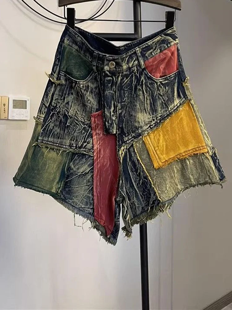 

Новые весенне-летние модные женские классические джинсы с потертостями и необработанными краями