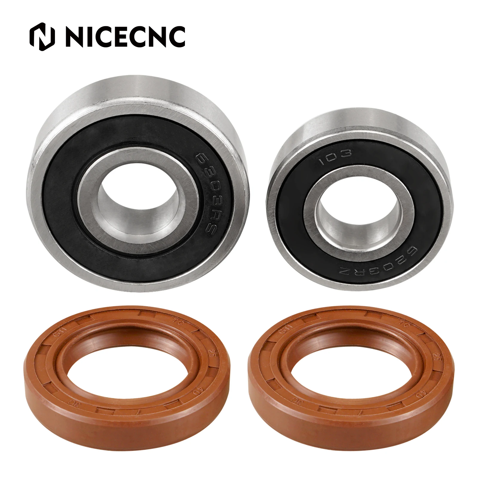 

NiceCNC Motocross Rear Wheel Bearings and Seals Kit For Honda XR650L XR 650 L 1993-2023 2022 2021 2020 2019 2018 2017 2016 2015