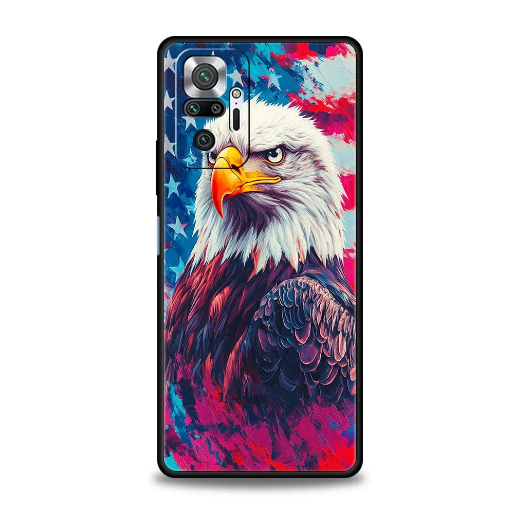 Фото Чехол для телефона Eagle для Xiaomi Redmi Note 14 13 12 Pro Plus 5G 9S 9 10 11 4G 14C 13C 12C 10C 9C 9A Мягкий чехол №3