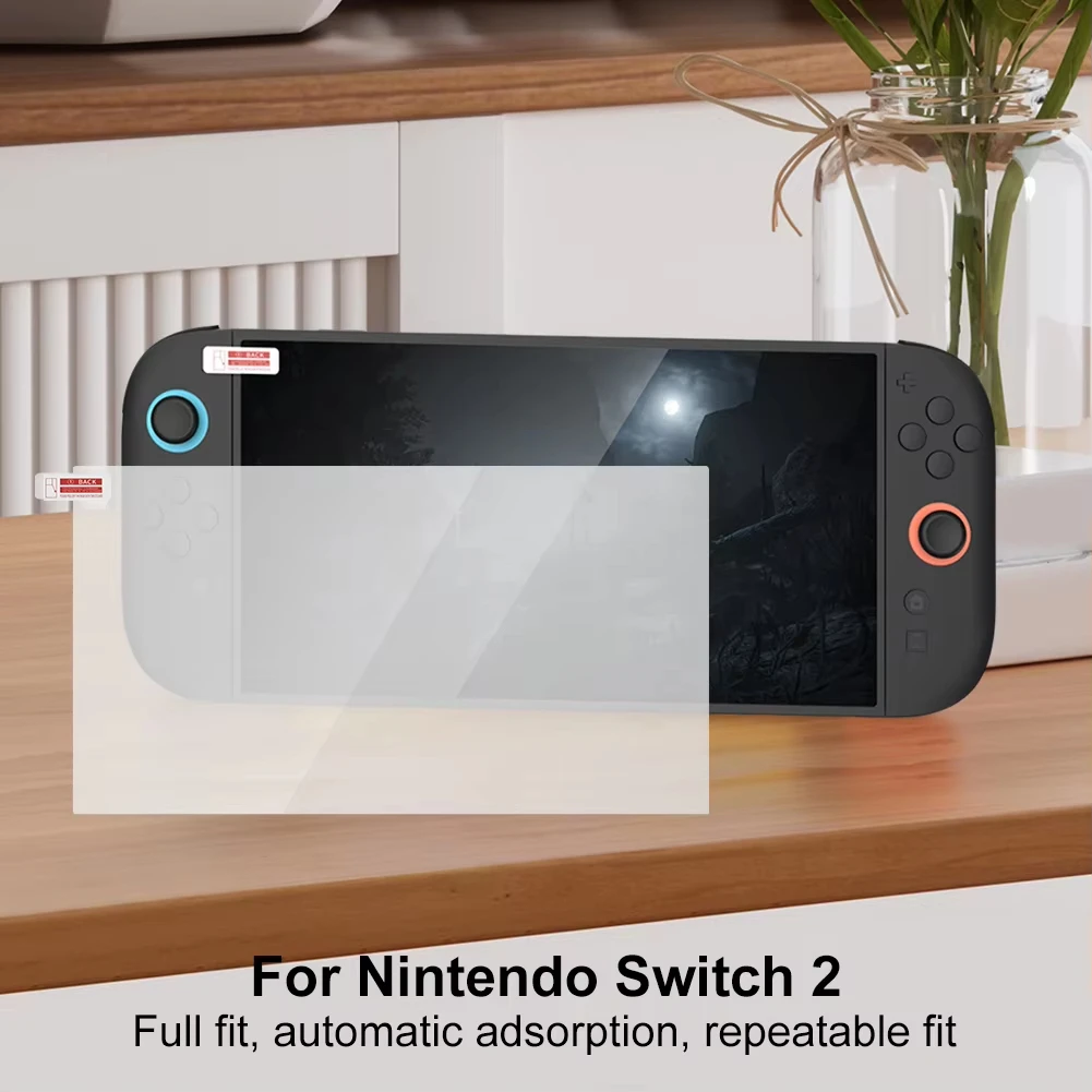Фото 2/3 шт. пленка из закаленного стекла для игровой консоли Nintendo Switch 2, защита от царапин, твердость 9H, защитная пленка, ультра-прозрачная пленка №2