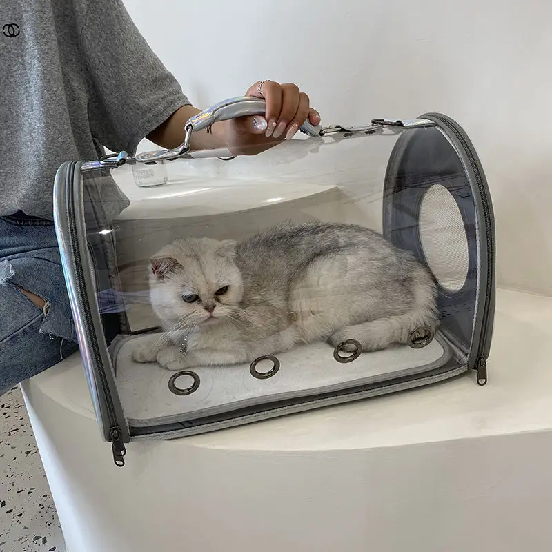 

Comfortable and Breathable Cat Bag Transparent Go Out Carrying Bag Car Cat Space Capsule Pet Backpack Portable To Make Cat Cage
