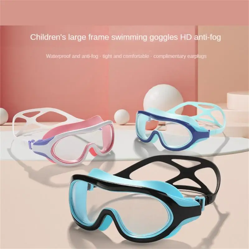 

2PCS Swimming Goggles Anti Fog Waterproof Swimming Goggles For Adults And Children HD Flat Silicone Diving Swimming Sports