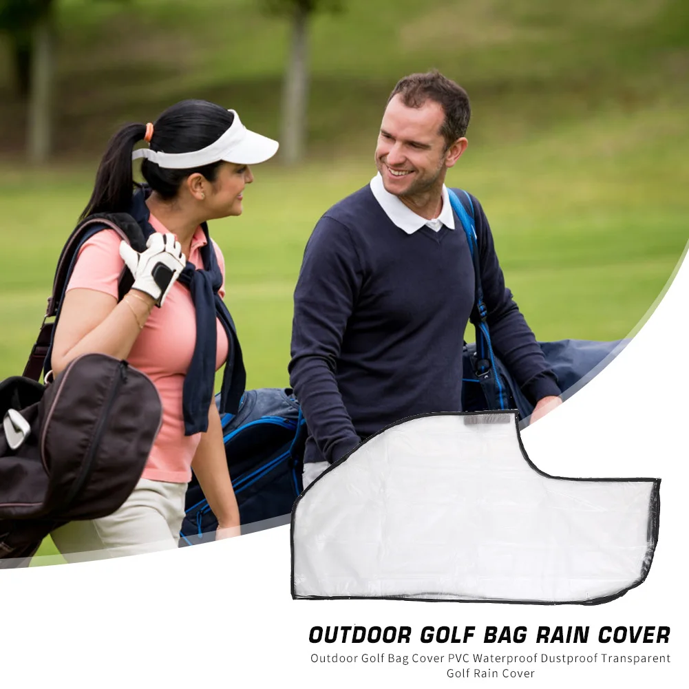 

Golf Bag Cover PVC Waterproof Dustproof Outdoor Rainproof Transparent Golf Club Ball Bag Rain Cover Protector Supplies