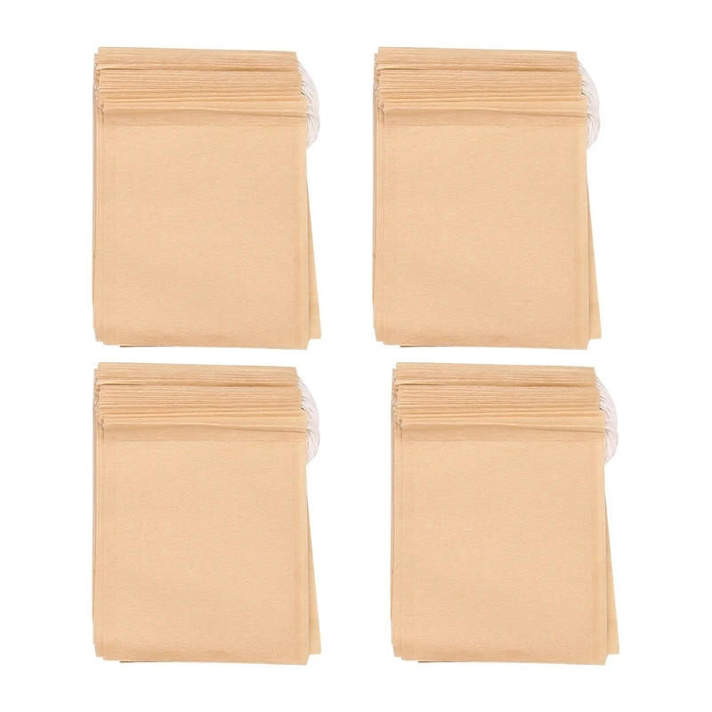 

600 Pcs Disposable Tea Filter Bags For Loose Tea,Drawstring Empty Bag For Loose Leaf Tea,With Natural Unbleached Paper