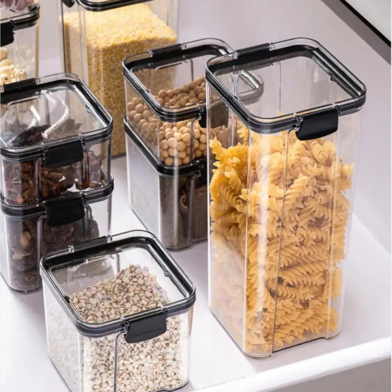 

For Cereals Food Storage Jar Kitchen Refrigerator Box Jars Organizers Food Storage Plastic For Bulk Cereals 2023 For Home Newest