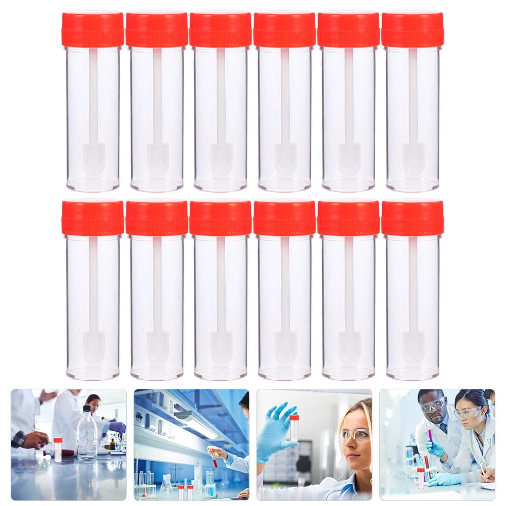 

Supplies Testing Tube Stool Sample Collection Kit Disposable Sampling Tubes Specimen Container Plastic Containers