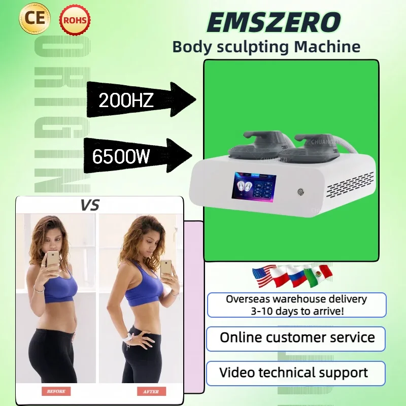 2024 EMSzero Neo Машина для моделирования тела Формирование 200 Гц 6500 Вт EMS Радиочастотный