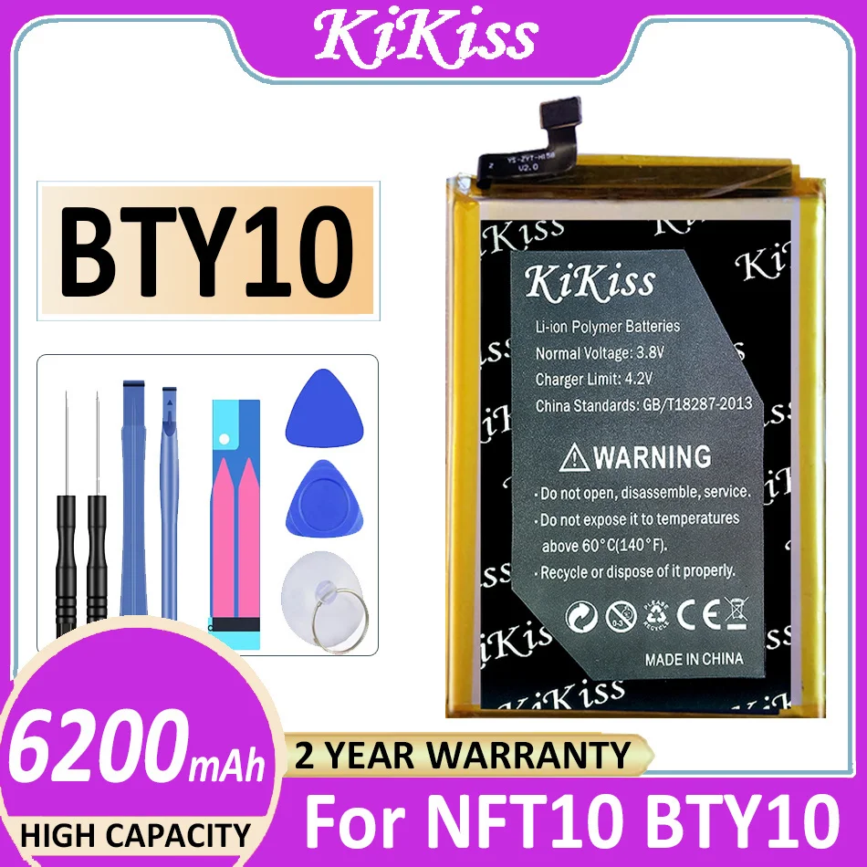 

Original KiKiss Powerful Battery BTY 10 6200mAh for NFT10 BTY10 Bateria