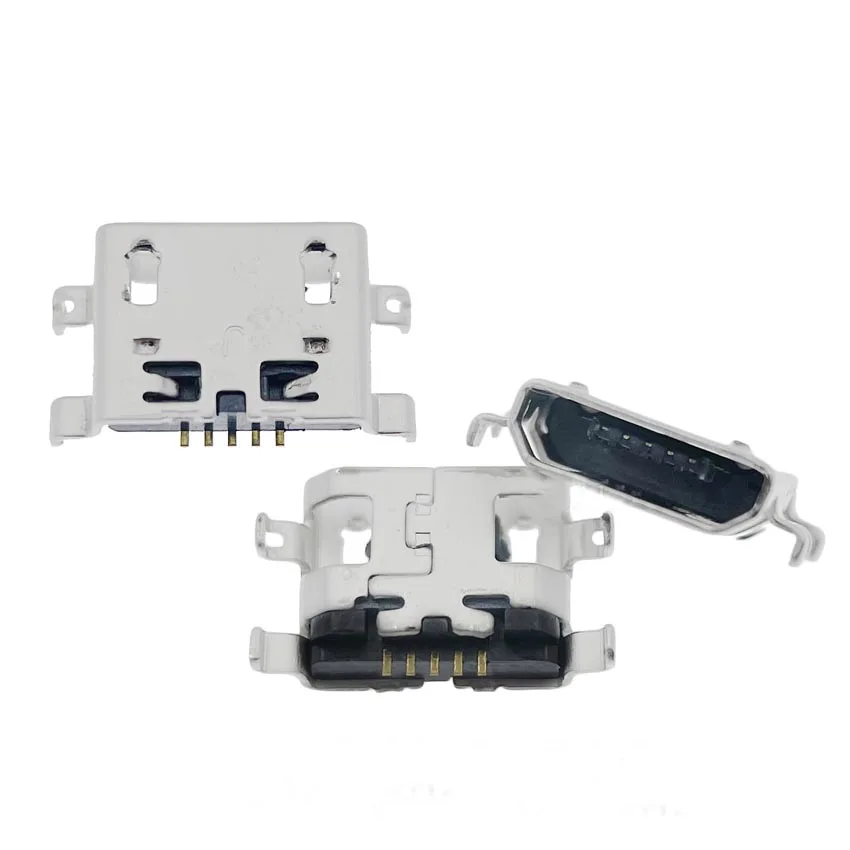 

50pcs Micro USB Connector 5pin heavy plate 0.8mm B type no side Female Jack For Mobile Mini USB repair mobile tablet Tail plug