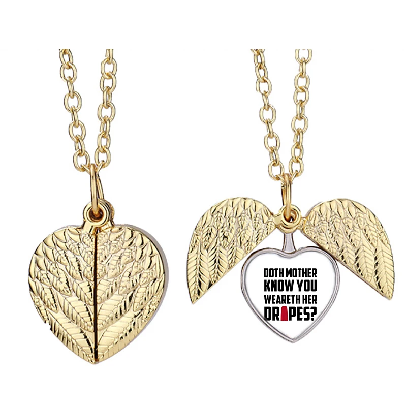 

Ожерелье с ангельскими крыльями, драпировкой и сердцем