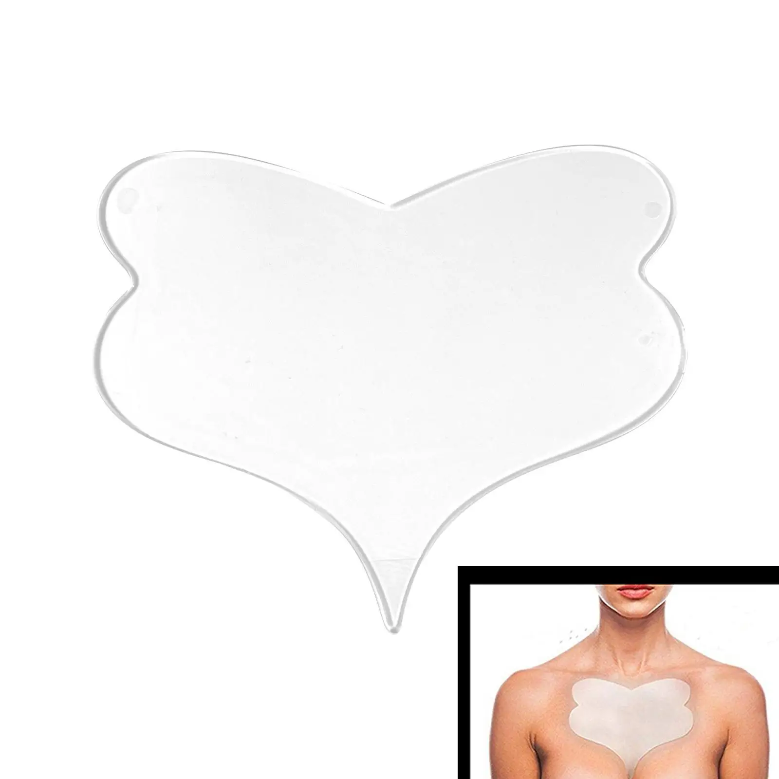 

Reusable Anti Wrinkle Chest Patch Silicone Pad for Chest Skin Care Butterfly Shaped Transparent Removal Patch Remove Wrinkles