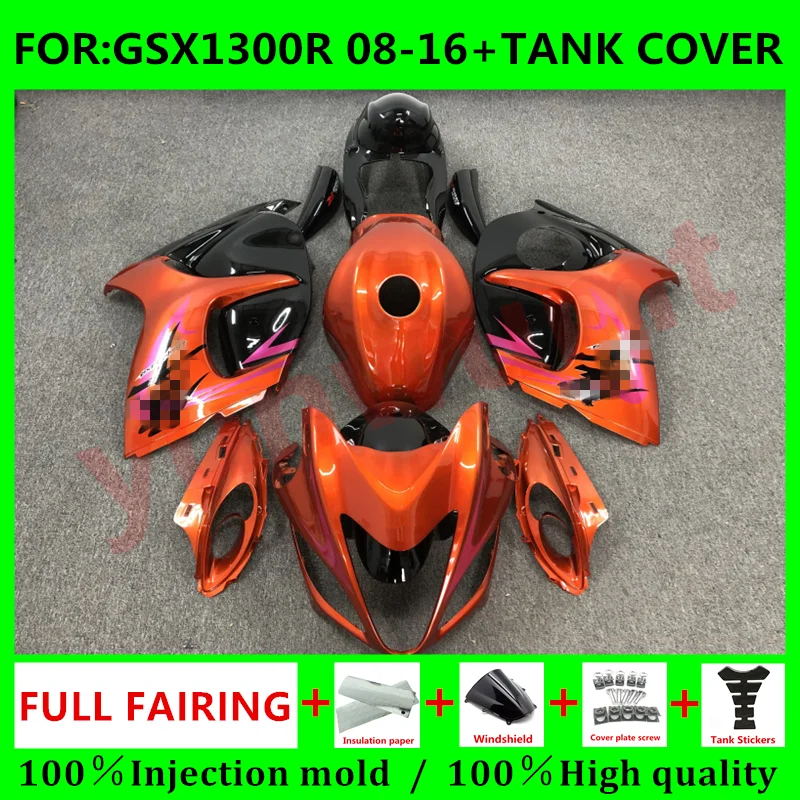 

Обтекатели для мотоцикла HAYABUSA для Suzuki GSXR1300 08 09 10 кузов GSX1300R 11 12 13 GSXR 1300 2008 2016 комплект обтекателей оранжевый розовый