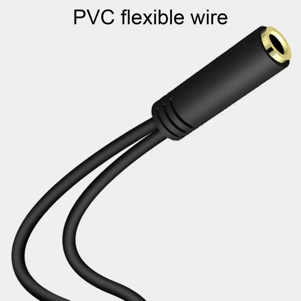 

Headphone Splitter Earphone Adapter Audio 3.5mm Female to 2 Male Jack Aux Cable