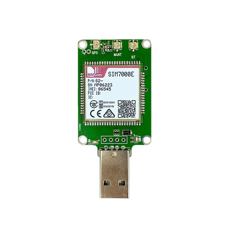 Фото В наличии: USB-модем SIM7000E с FPC-антенной и GPS-антенной (LPWA+GSM+NBIOT+CATM), модуль/модем SIMCOM LPWA для Европы №3
