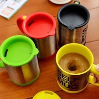 automatic mixing cup lazy electric mug stainless steel electric rotate coffee cup christmas mugs plastic cups with lids