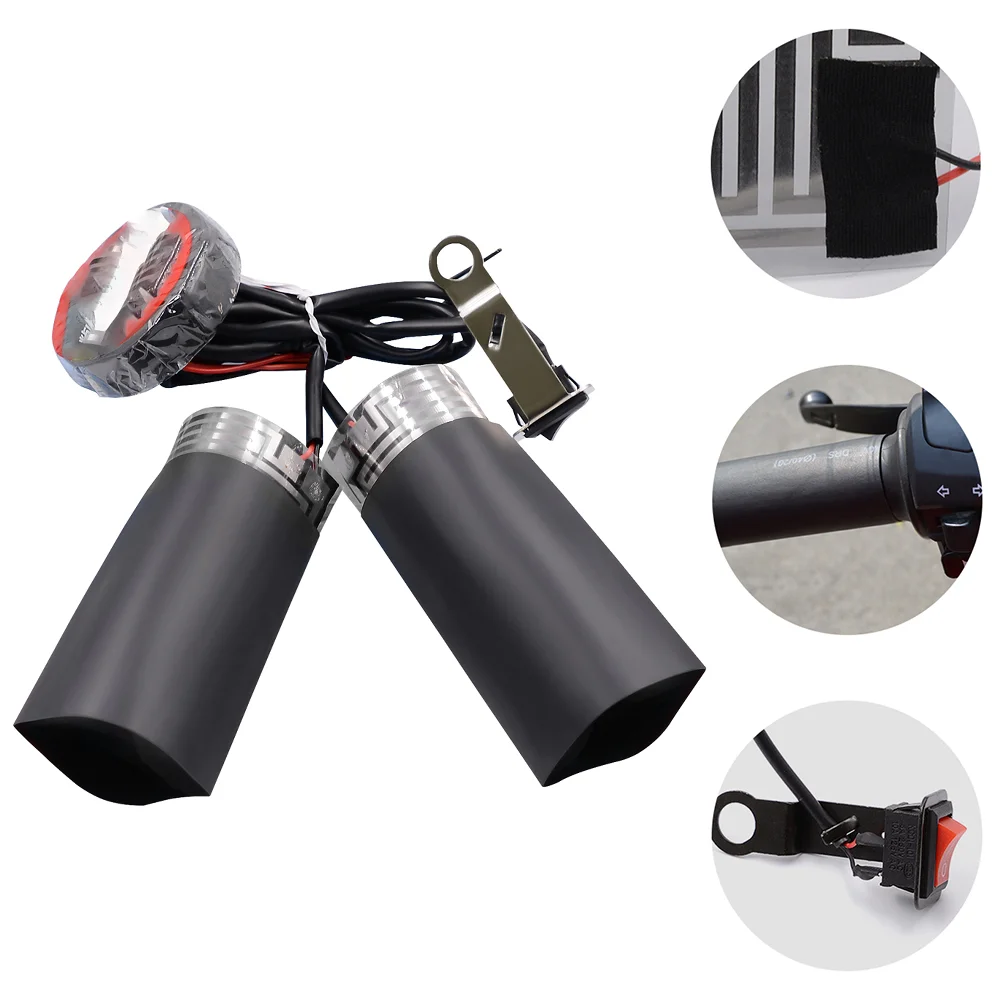 

1 Set Portable Motorcycle Thermostat Grip Heating Handlebar Grip Motorcycle Heated Grips
