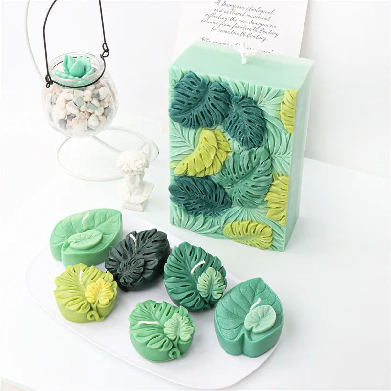 

Силиконовая форма с листьями Monstera, форма «сделай сам» с одним отверстием для шоколада, мусса, торта, штукатурки, сладкого мыла, ароматизированные свечи, товары для выпечки