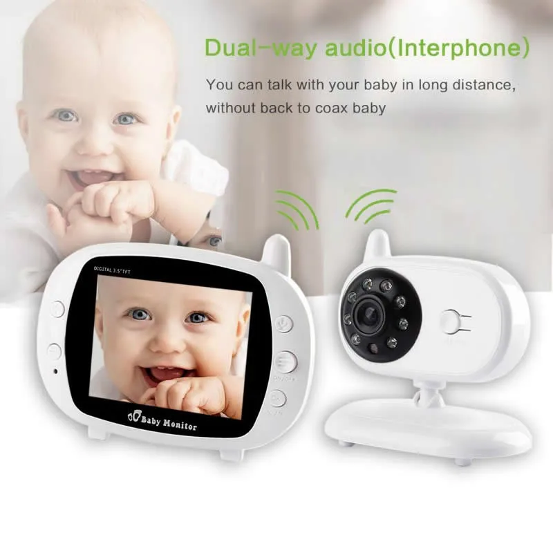 

3.5 Inch Video Wireless Baby Monitor VOX Security Camera Nanny IR Night Vision Voice Call Babyphone with Temperature Monitoring