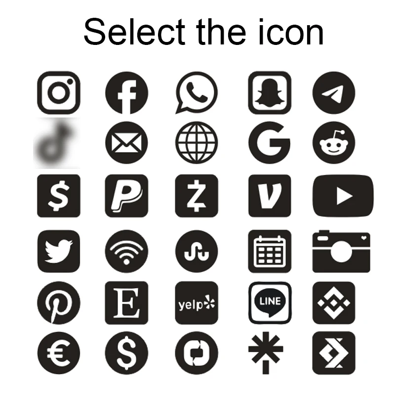 Triple Social Media Instagram QR кодовый знак акриловая панель для платежей в бизнес-стиле 20 см
