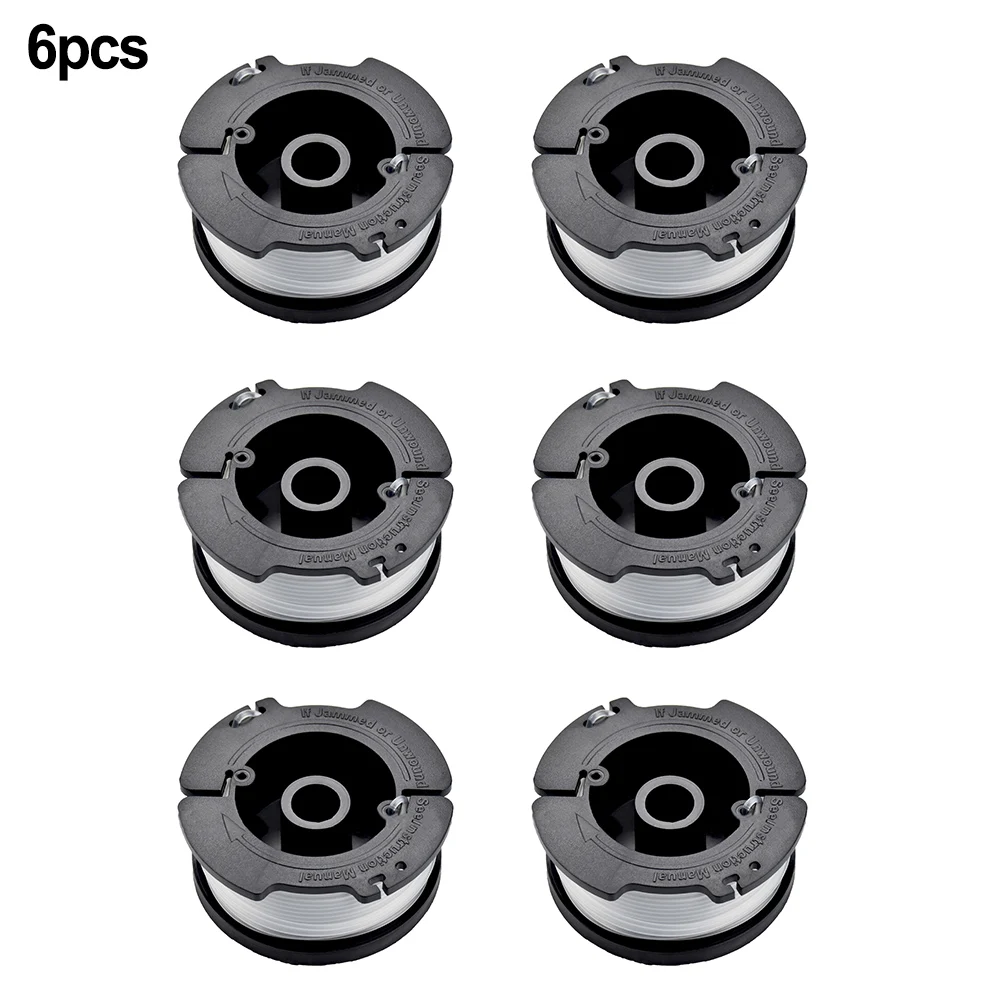 

6-Pack Spool Line For Black&Decker String Trimmer AF-100-3ZP GH400 30ft Lawn Mower Accessories Cutting Brush Replacement Tool