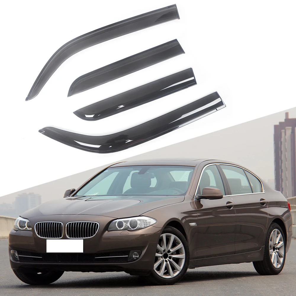 

Козырек для боковых окон автомобиля, черный затемненный козырек для BMW 5 Series F10 2011-2017 седан